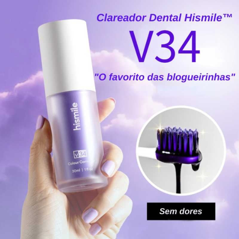 Hismile Color Corrector V34, Clareador Dental Sem Peróxido