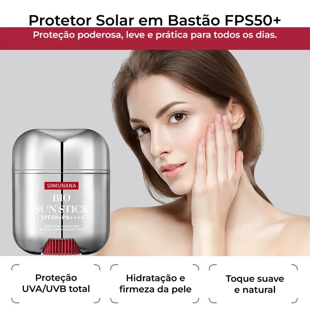 Protetor Solar Em Barra Fps50+ Hidratação Intensa Anti-idade