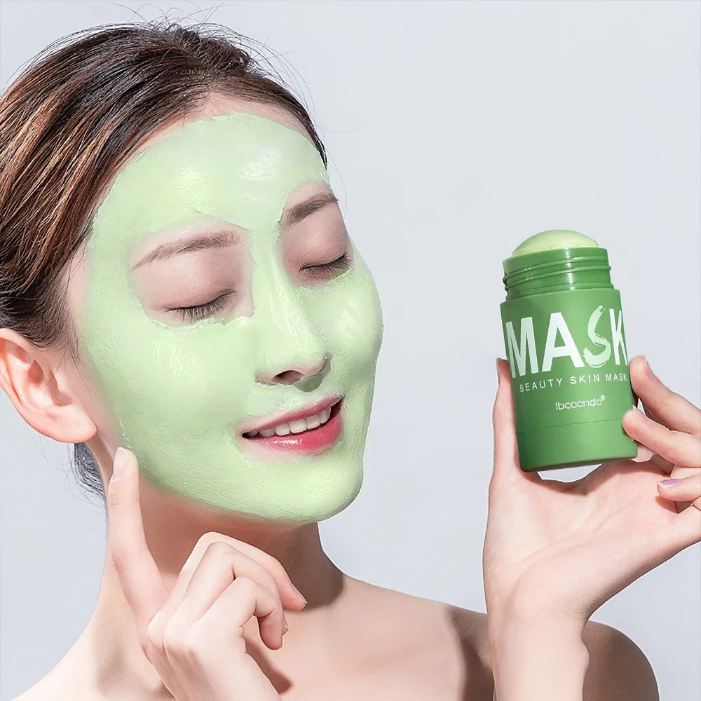 Máscara de limpeza facial, chá verde Bastão 40G