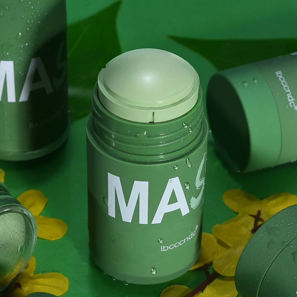 Máscara de limpeza facial, chá verde Bastão 40G